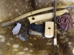 bow drill kit, fire lighting the primitive way,