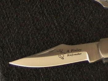 buffalo horn lock knife