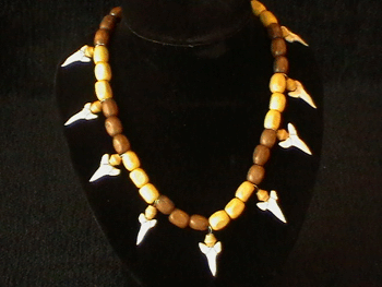 9 shark tooth necklace