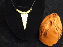 bone arrowhead necklace