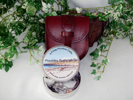 Possibles Belt Pouch with Possibles Bushcraft Tin